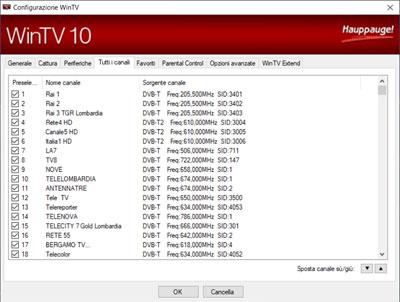 WinTV v10 Tutti i canalii